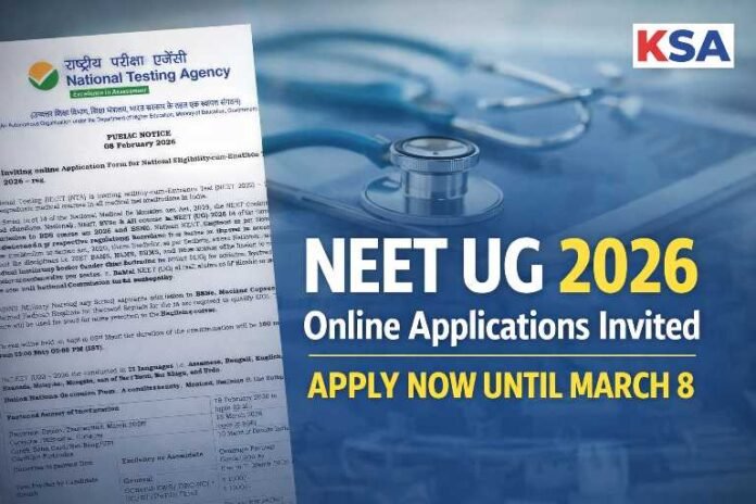 NEET UG 2026 Application Form Released: Apply Online Till March 8