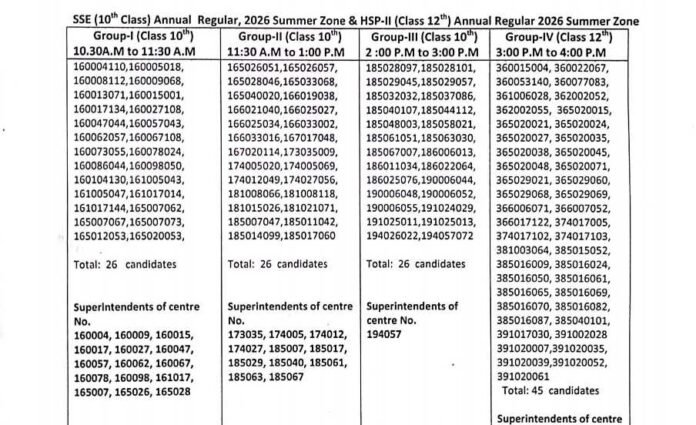 Important Notification: JKBOSE Issues Notice to Class 10 & 12 Students Over Alleged Use of Unfair Means in Exams 2026