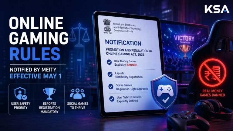 MeitY Notifies Online Gaming Rules Ahead of May 1 Rollout; Esports Registration Mandatory, Real-Money Games Banned