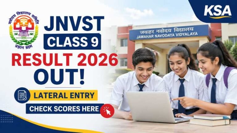 JNVST Class 9 Result 2026 Declared for Lateral Entry Admissions – Check Scorecard Now