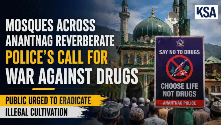 Mosques Lead Anti-Drug Crusade in Anantnag; Religious Call Amplifies Police Crackdown on Narcotics