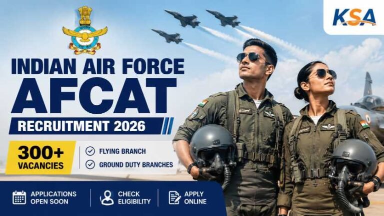 Indian Air Force AFCAT Recruitment 2026: Applications Open for 300+ Vacancies, Check Eligibility & Apply Online