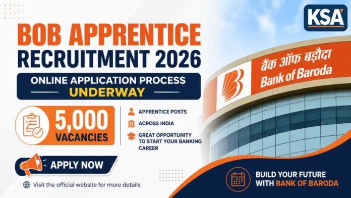 Bank of Baroda Apprentice Recruitment 2026: Apply Online for 5,000 Posts, Check Eligibility & Last Date