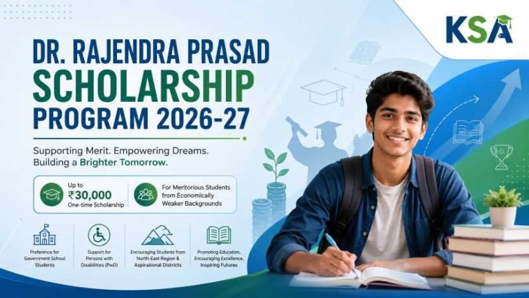 Dr. Rajendra Prasad Scholarship Program 2026-27: Complete Guide to Eligibility, Benefits, Application Process, Last Date and Important Details