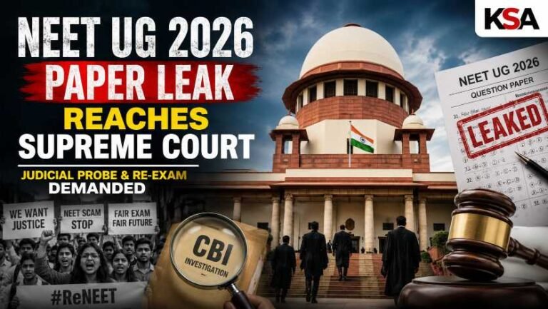 NEET UG 2026 Paper Leak Reaches Supreme Court, Judicial Probe & Re-Exam Demanded Amid Nationwide Outrage