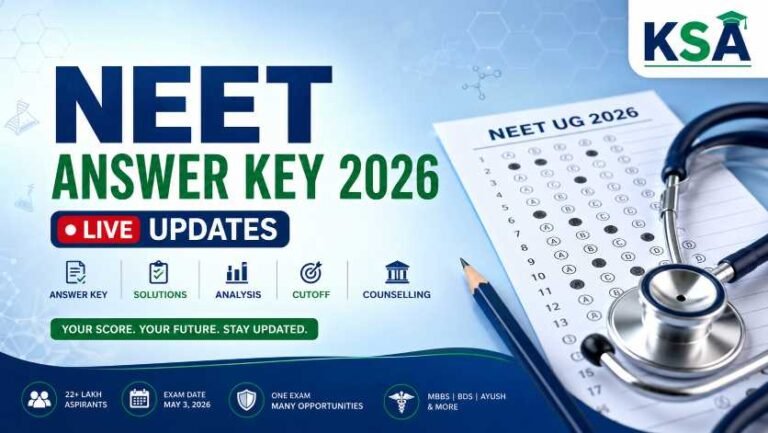 NEET Answer Key 2026: Complete Guide to NTA Answer Key, Solutions, Score Calculation, Cutoff & Analysis