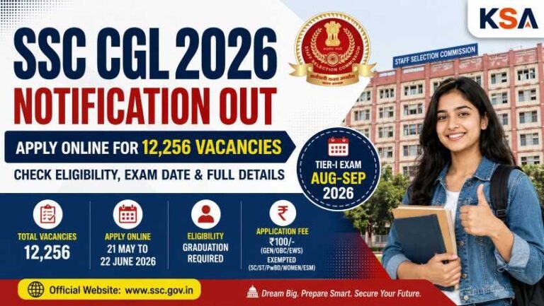 SSC CGL 2026 Notification Out: Apply Online for 12,256 Vacancies, Check Eligibility, Exam Date & Full Details