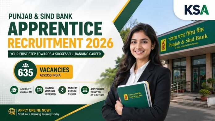Punjab and Sind Bank Apprentice Recruitment 2026: Apply Online for 635 Posts