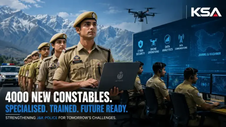 J&K Police to Deploy 4,000 New Constables in Specialised Technical Roles Amid Emerging Security Challenges